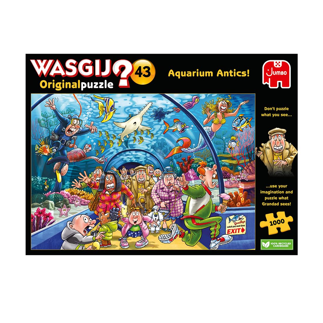 Jumbo Wasgij Original Puzzle 1000 Pezzi – Scena Sottomarina Divertente Per Adulti E Bambini