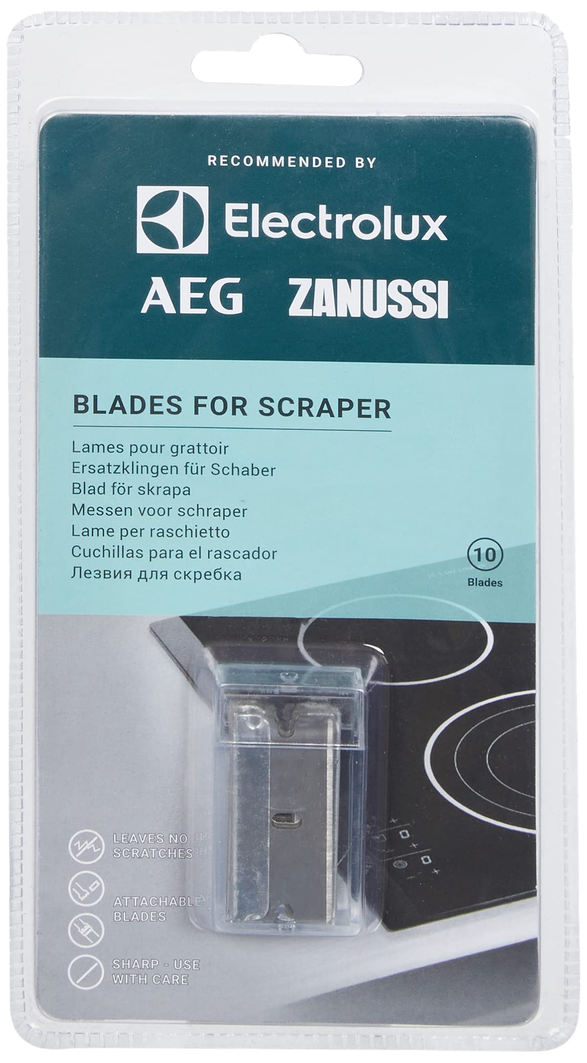 Electrolux E6HUB102 Vitro Seramik Ocaklara Özel Kir Kazıyıcı Yedek Jilet Uçları 10 Adet