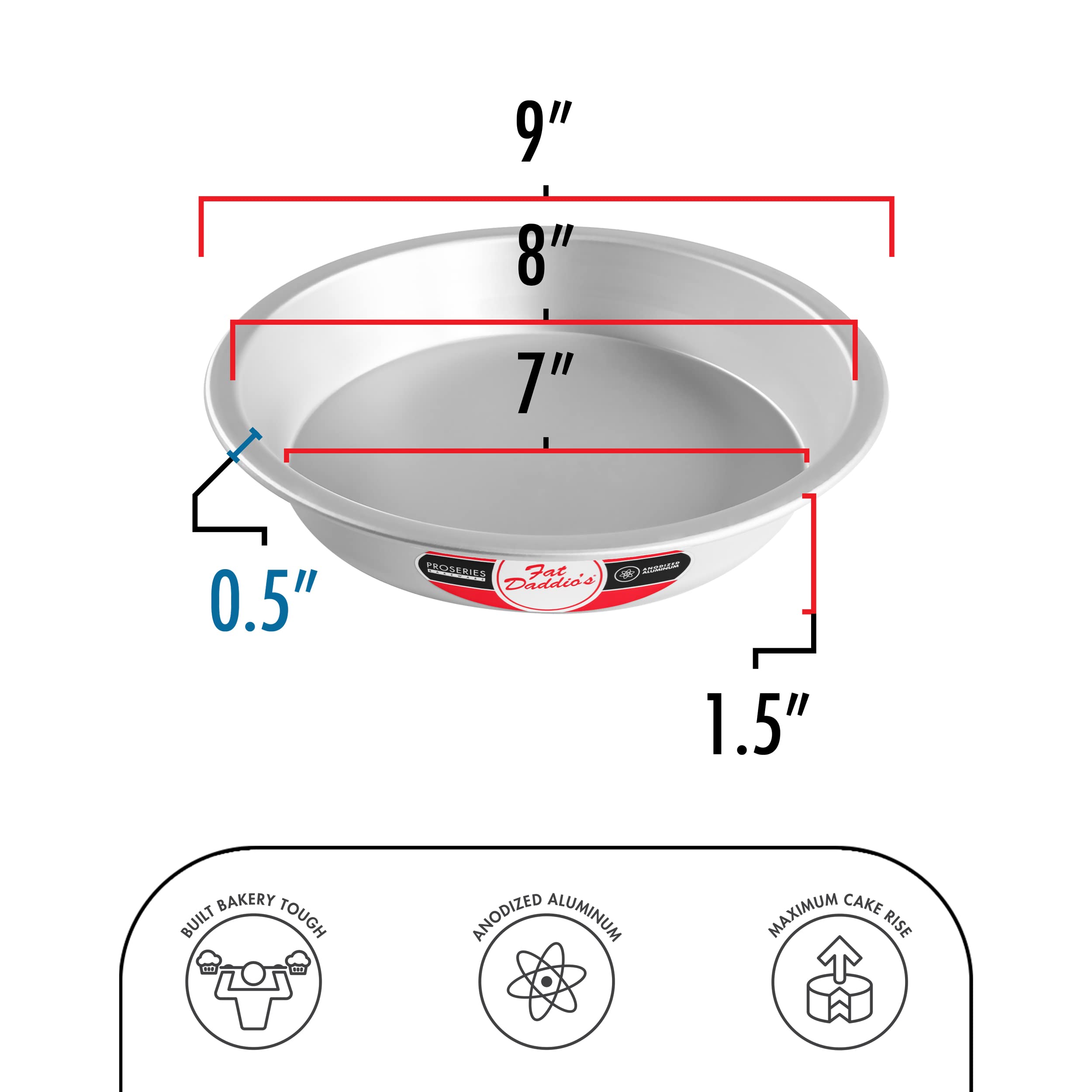 Fat Daddio's Pie Pans - Set of 2 -2 Fat Daddio's Pie Pans - Set of 2 -2