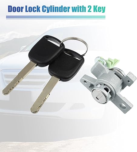 Miniatura 6 de X AUTOHAUX 1 juego de cilindros de cerradura de puerta con 2 llaves para Honda Odyssey 2005 2006 2007 2008 2009 2010 LH delantera izquierda lado