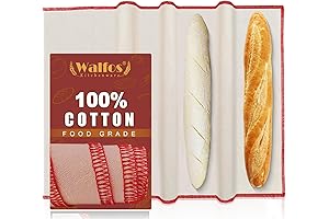 Professional Proofing Cloth, 29"x17" Heavy Duty Bakers Dough Couche, Natural Cotton, Shaping...