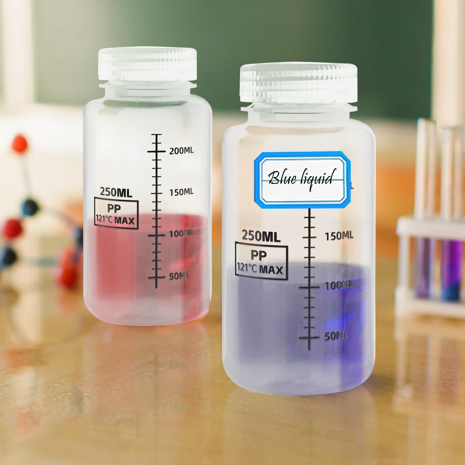 60 ml brede mond Transparant glas farmaceutische pil fles met kindveilige dop Al