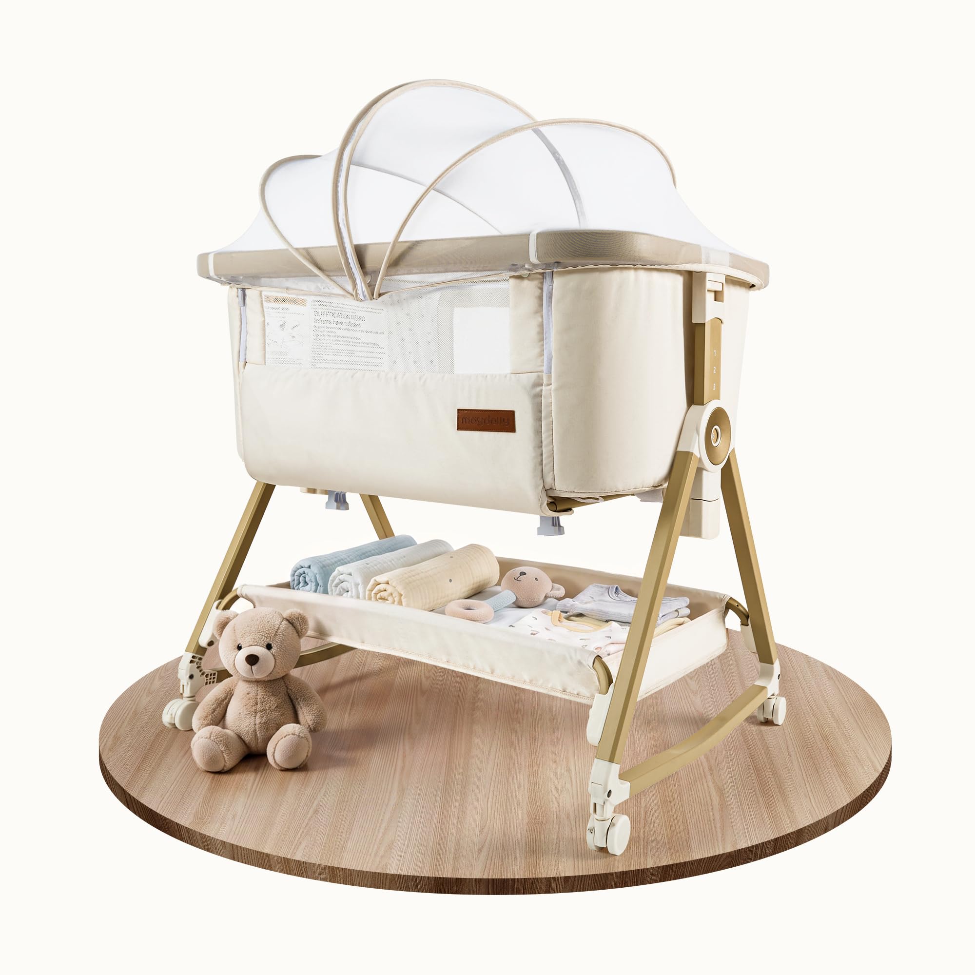 Amazon.com: Maydolly Baby Bassinet Bedside Sleeper, Adjustable