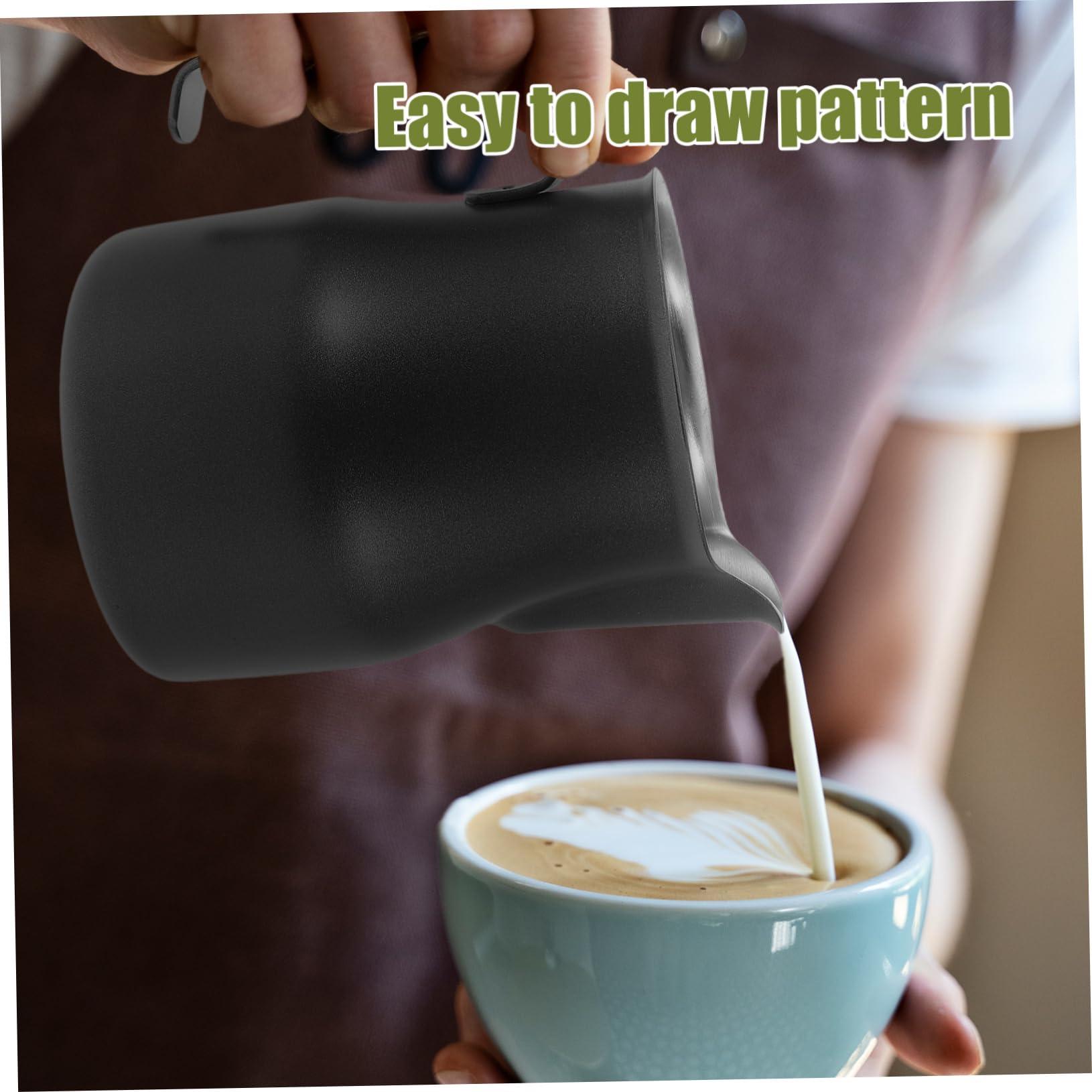 Taza De Café Latte Art Para Hacer Espresso Jarra De Acero Inoxidable Para Espumar Leche Práctica Para Café Casa o Cafetería
