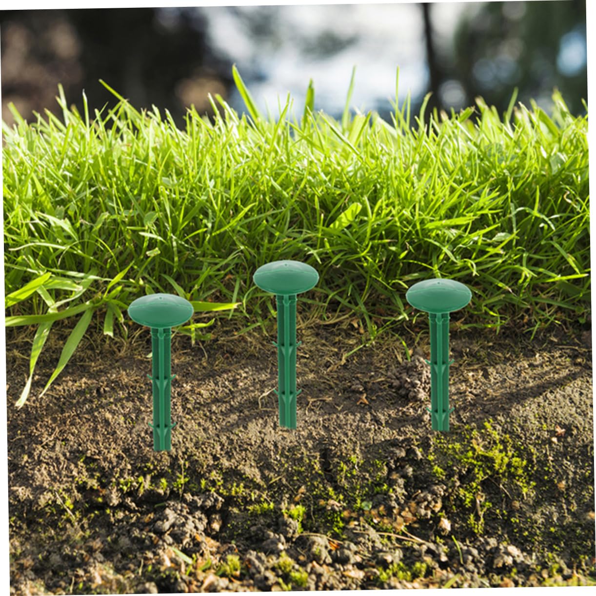 150pezzi Picchetti Giardino in Plastica Verde per Tappeto Erboso Pacciamatura e Fissaggio Esterno Resistenti e Facili da Installare per Uso Paesaggistico e Orto