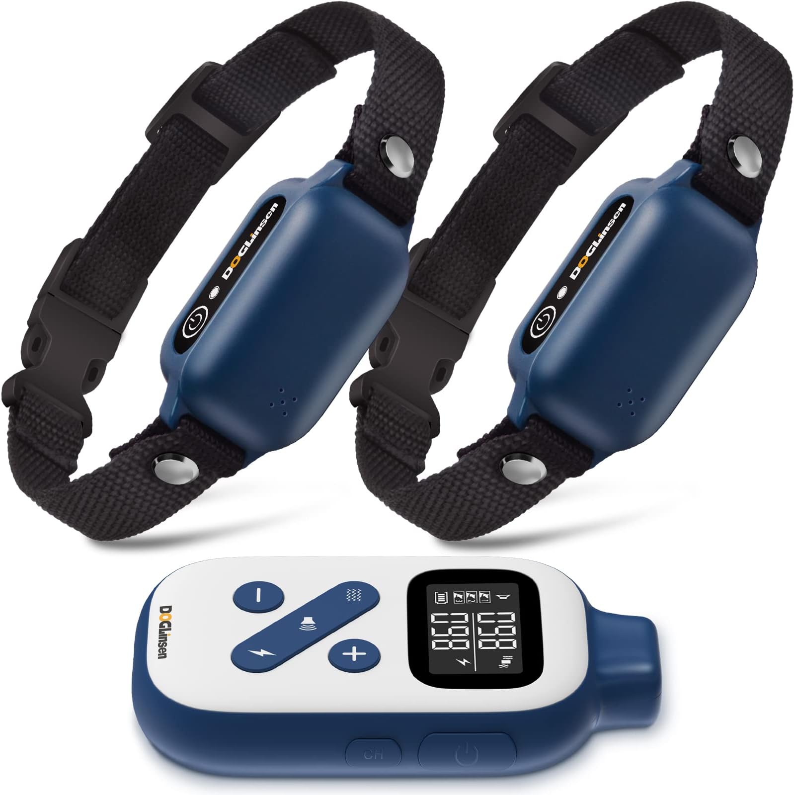 Bark and Shock Collar Combo, Automatic Bark Collar with Remote, Barking