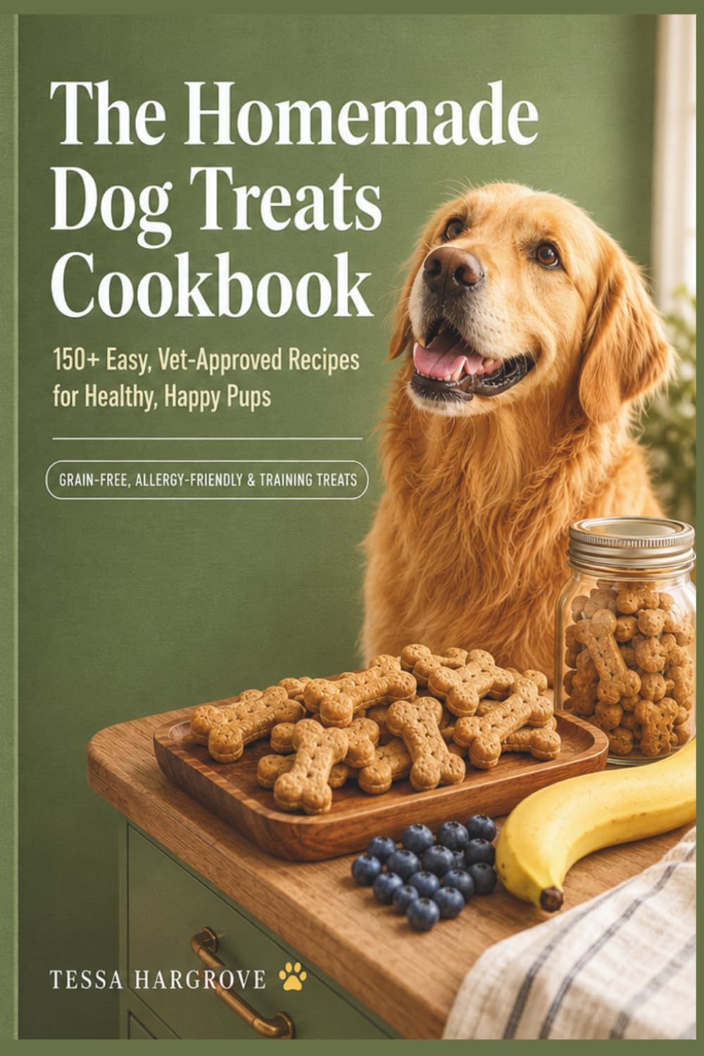 The Homemade Dog Treats Cookbook: 150+ Easy, Vet-Approved Recipes for Healthy, Happy Pups — Grain-Free, Allergy-Friendly & Training Treats