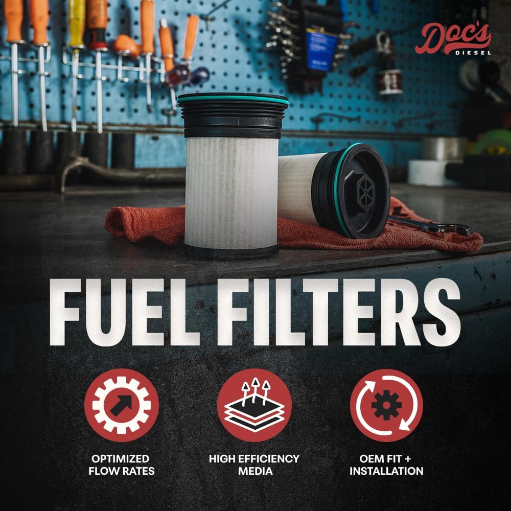 Doc's Diesel Fuel Filter DGF418 | Compatible with 2016-2022 Chevrolet Colorado 2.8L Duramax, GMC Canyon 2.8L Duramax 2016-2022 | Replaces 52100212
