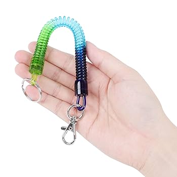 5PCS Stretchy Spiral Keyring With Color Carabiner Nigeria | Ubuy