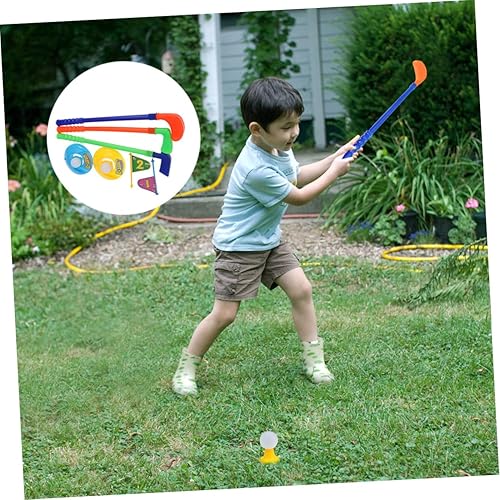 Miniatura 2 de Boys and Toy Set for Indoor Play Fun Plastic Golfing Playthings for Ages 3-8 Includes Clubs Balls and Putting Mat Parent-Child Interactive Games