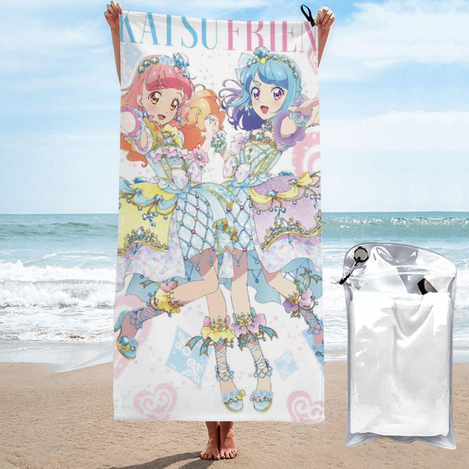 Amazon｜バスタオル 写真 アイカツ (3) 吸水速乾 ホテル仕様 マイクロ