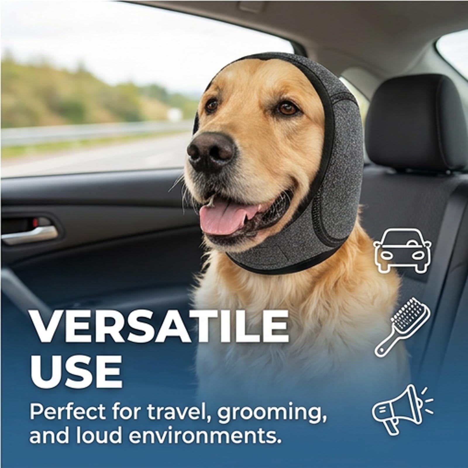 Amazon.com : Zenpup Noise Cancelling Ear Wrap, Dog No Shake Ear