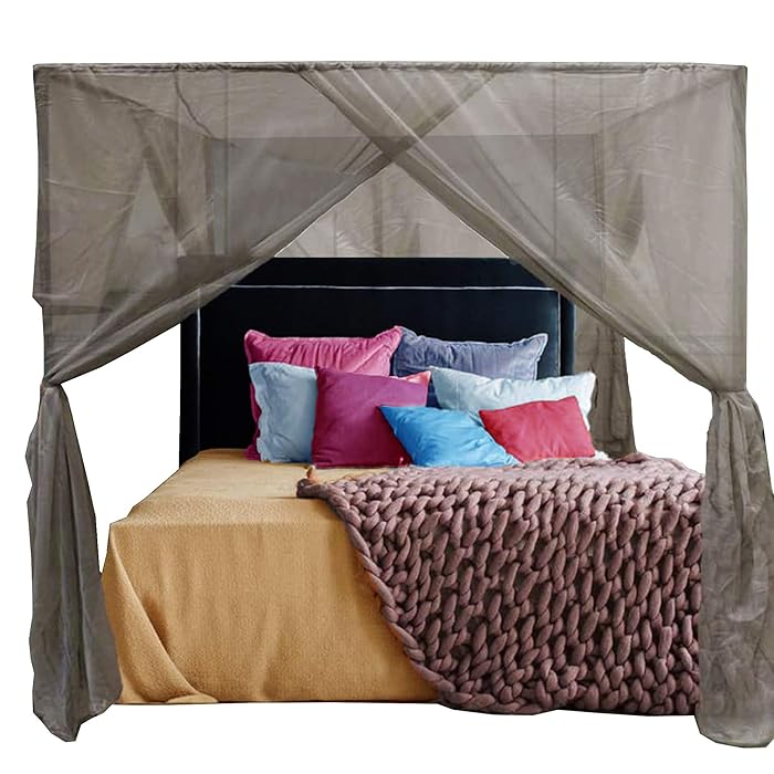 Buy Blocsilver EMF Protection Four Poster Bed Canopy EMF Shield for 5G, WiFi and EMF
