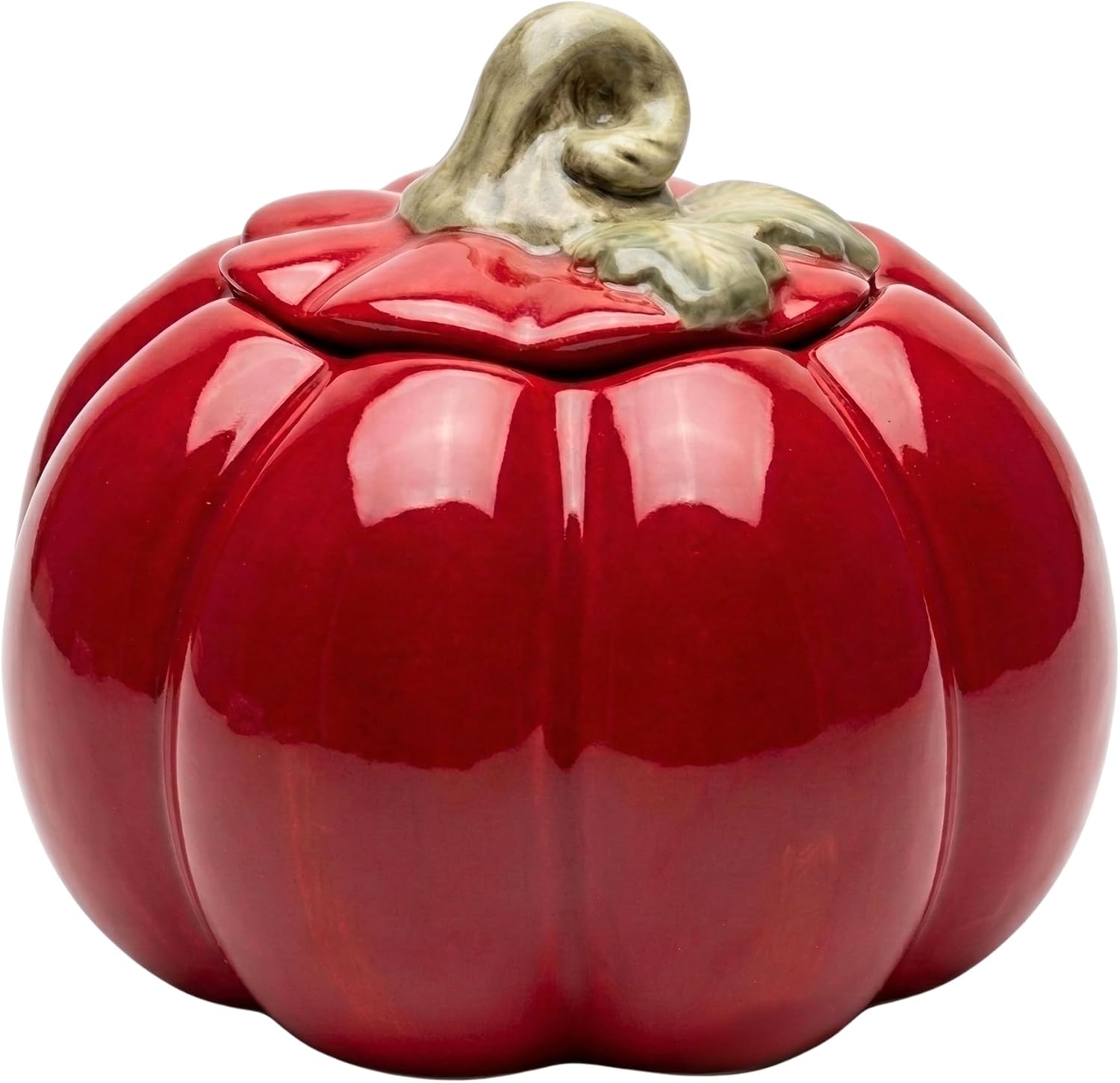 Blue Sky Clayworks Valentine's Tomato Sugar Bowl, 4.5"L x 4.375"W x 3.625"H
