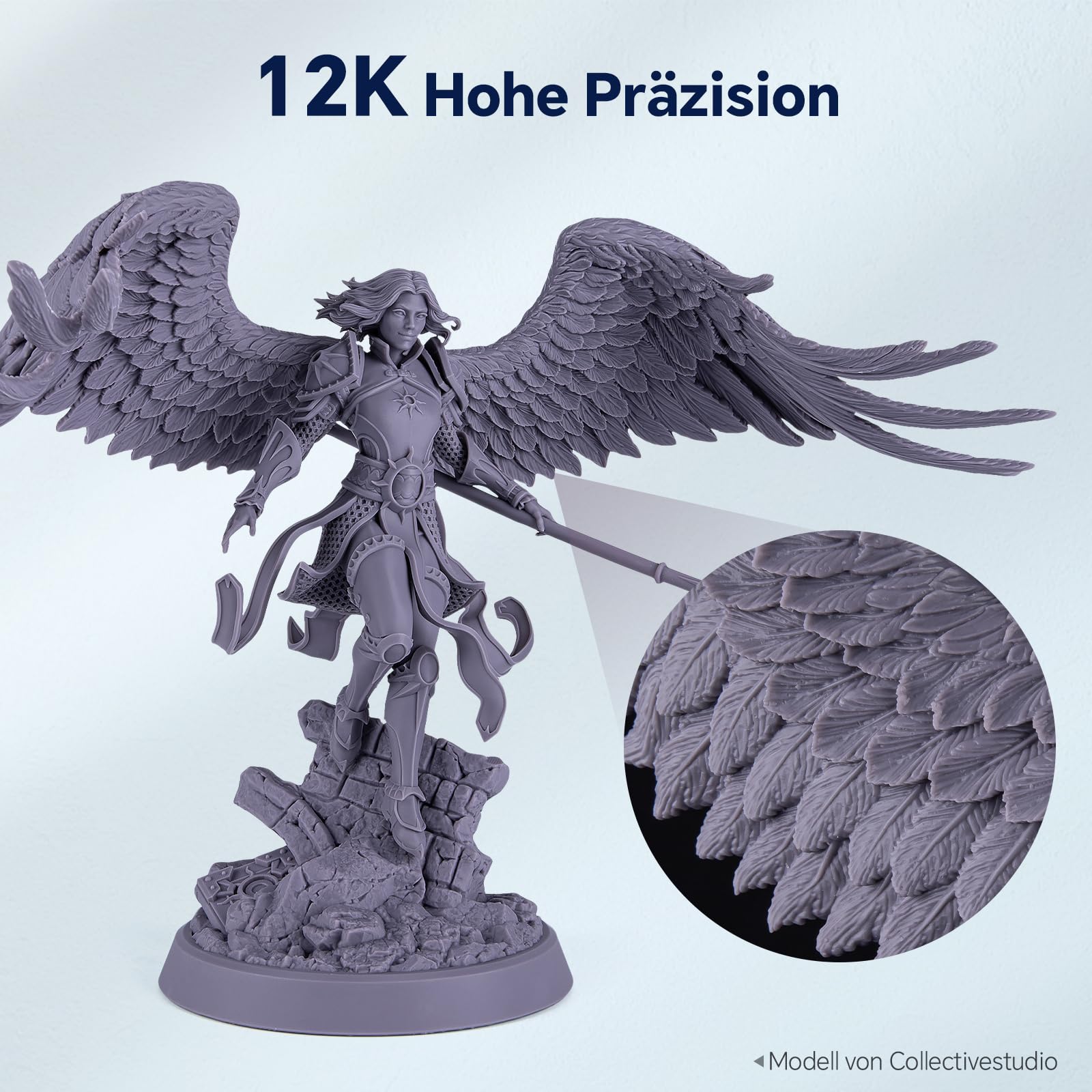 ELEGOO Saturn 3 Ultra 12K UV Lichthärtender MSLA Resin 3D Drucker mit 10 Zoll Monochrom-LCD Neuer ACF Trennfilm Wi-Fi Übertragung Große Druckgröße von 218.88 × 122.88 × 260 mm