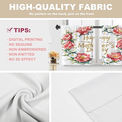 Miniatura 724 de Cenefas de cocina modernas con patrón de cobre marrón dorado para ventanas, cenefas opacas abstractas de marcas de arañazos y cortinas opacas