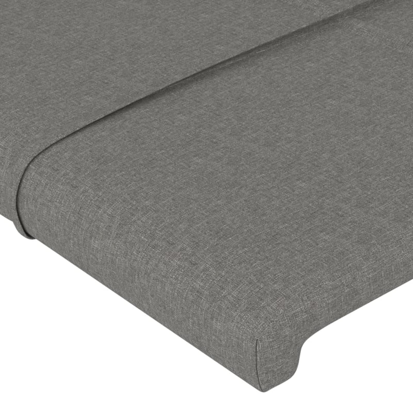 Cabecero, Cabezal De Cama, Cabezales Dormitorios Modernos, Cabecera para Cama, de Tela Gris Oscuro 100x5x78/88 cm