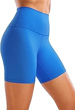 CRZ YOGA ButterLuxe Short de motard taille haute en élasthanne pour femme 15,2 cm
