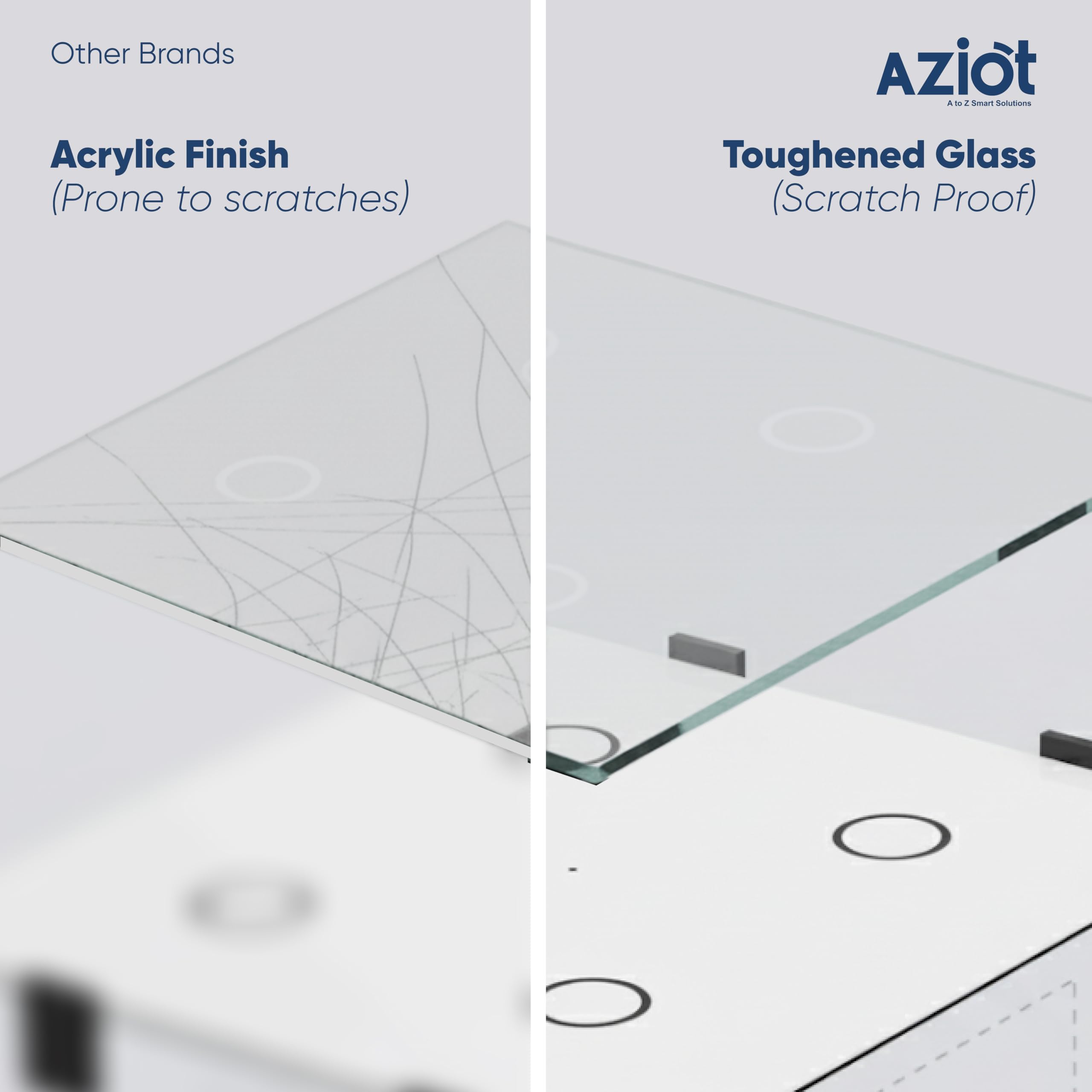 Aziot 6-Module Smart Switch Plate - Alexa & Siri -7