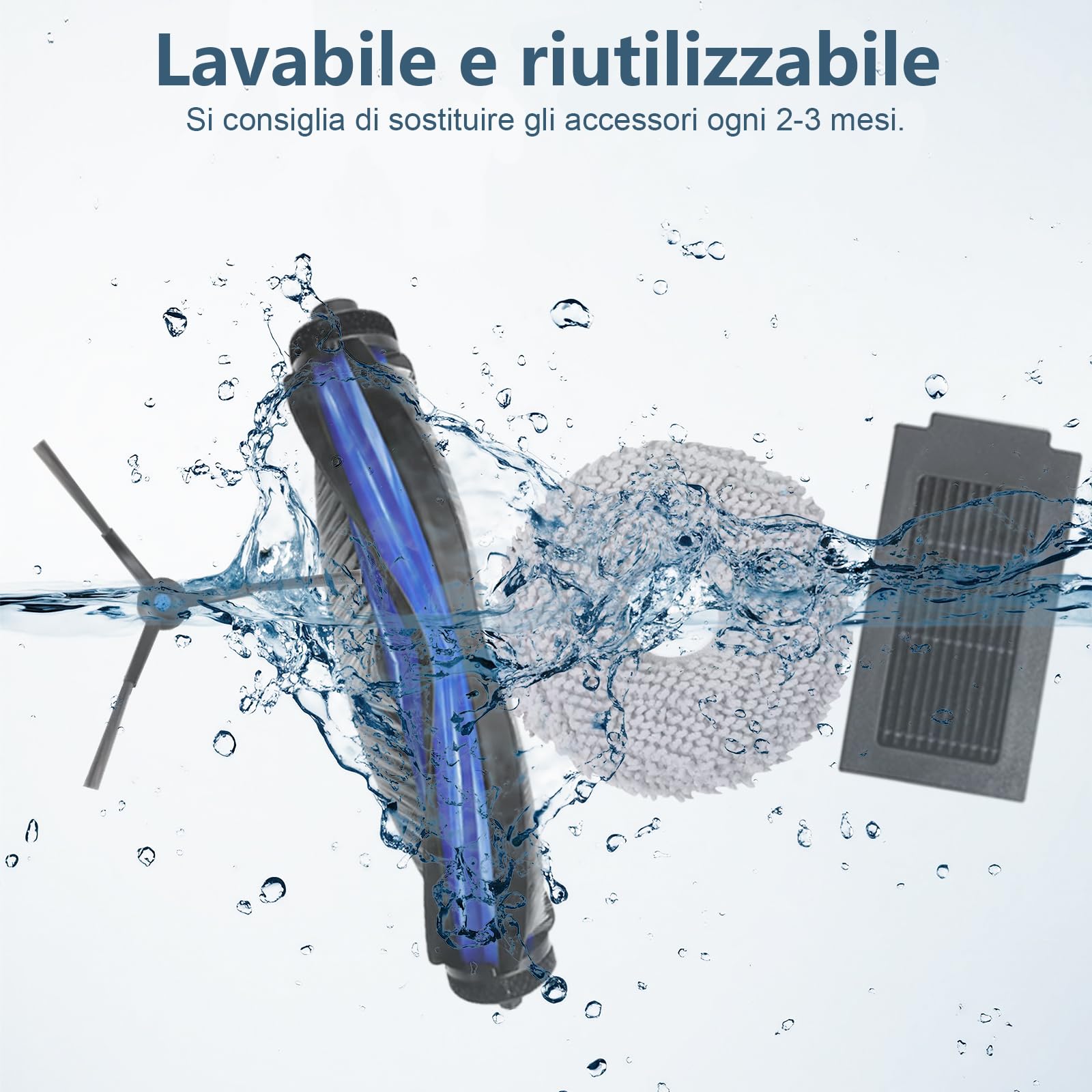 27 pezzi Accessori per Aspirapolvere Per Ecovacs Deebot T50 Pro Omni Gen2, T50 Omni, T50 Omni Gen2, T50 Pro Omni, T50 Pro Aspirapolvere,T50 Set di Accessori