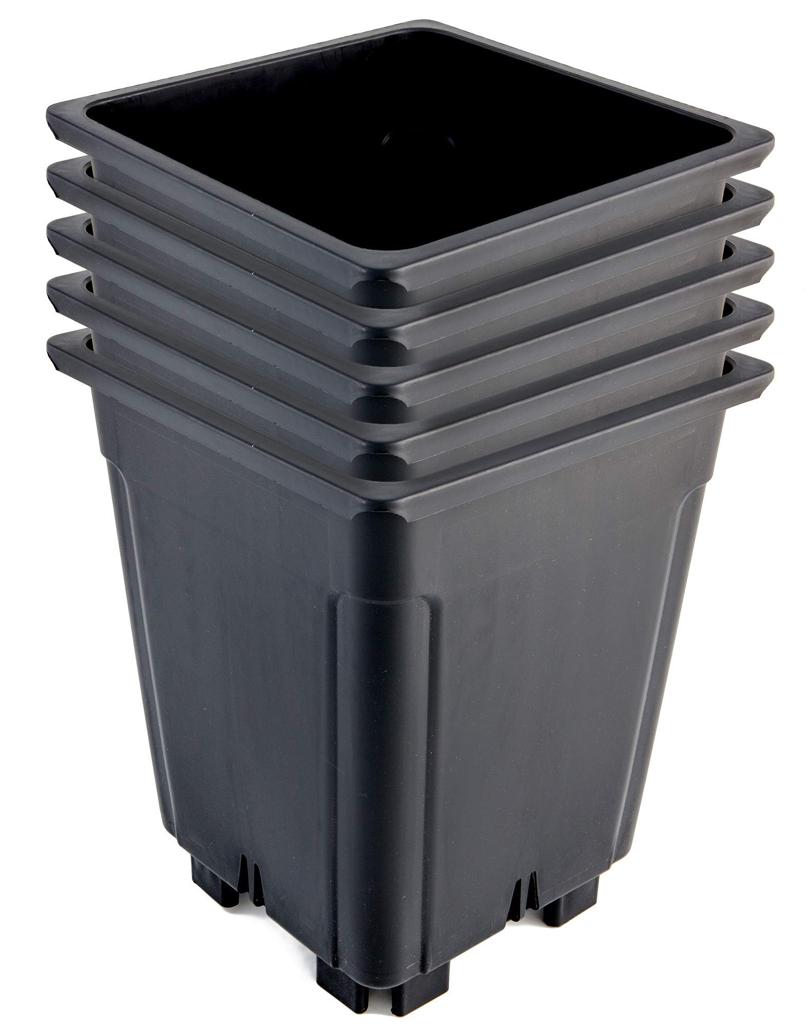 15 Vasi Quadrati Per Coltura Idroponica 13x13x13 Cm (1 Litro) Con Drenaggio Ottimizzato - Anti-UV, Ideali Per Cannabis, Ortaggi E Bacche