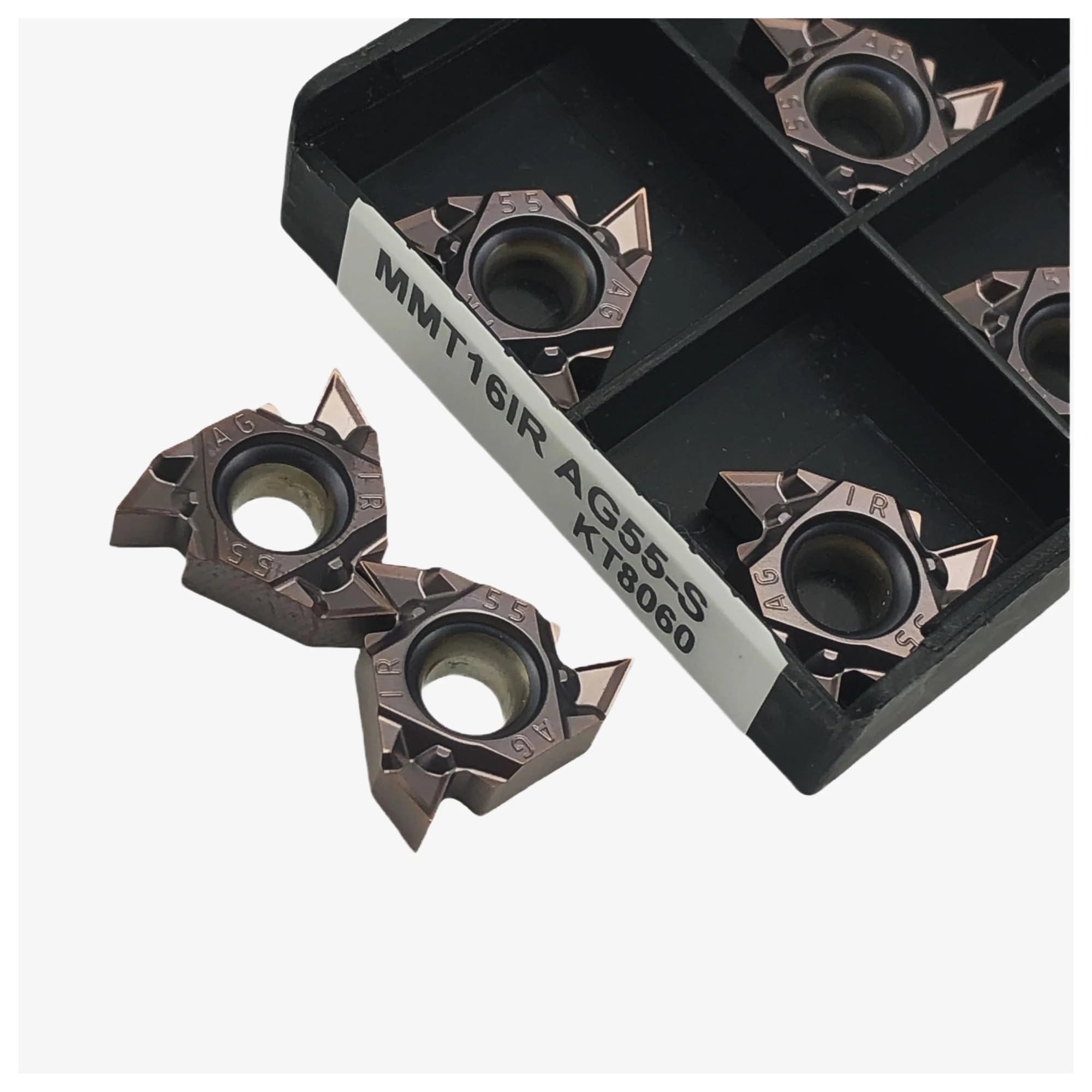 MMT16IR AG55 plaquettes de filetage en carbure pour éliminer l'usure sur acier et inox