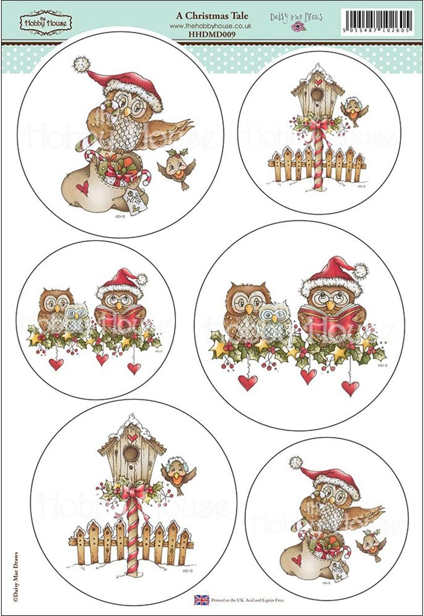 Hobby House Daisy Mae Draws Topper Sheet 8.5"X12.2"-A Christmas Tale