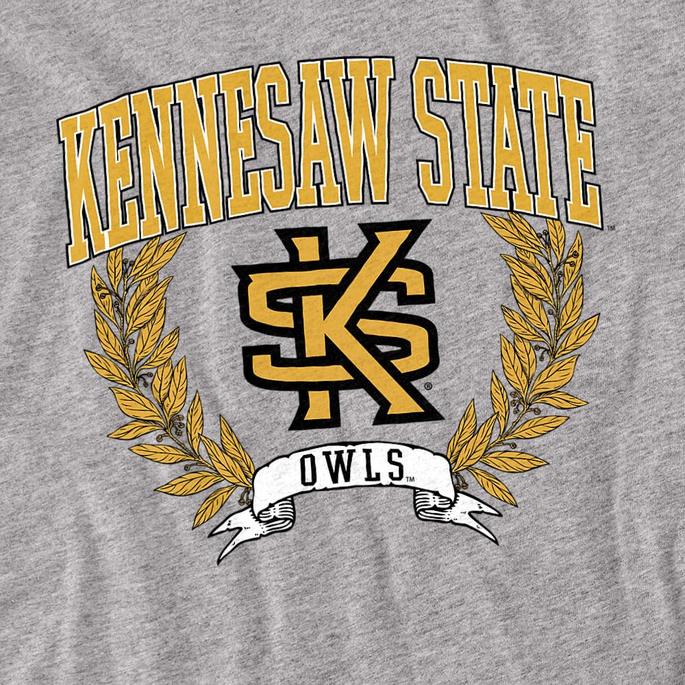LOGOVISION Kennesaw State University Laurels Dark Kids T Shirt (4) for Toddler Boys and Girls, Athletic Heather