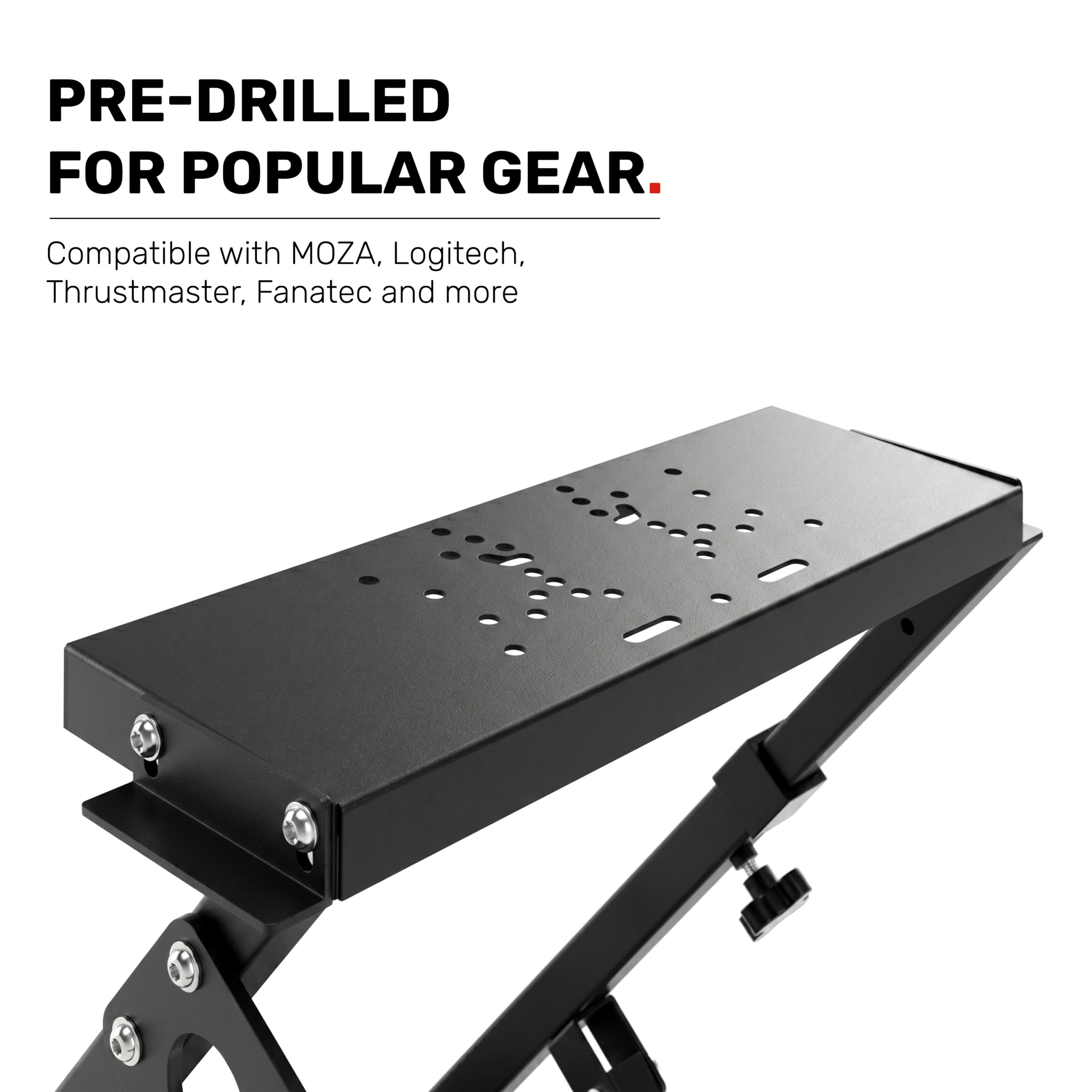 GT Omega PRO Wheel Stand – Robuster Y-Rahmen mit verstärktem Pedalplatte, inkl. Schalthebel-Halterung & Chair Link, leicht faltbar und platzsparend