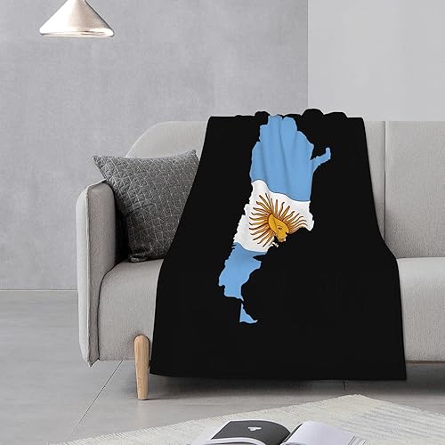 Miniatura 4 de Argentina Terrain Map Flannel Blanket 32x48in Material Skin-Friendly Warm and Comfortable