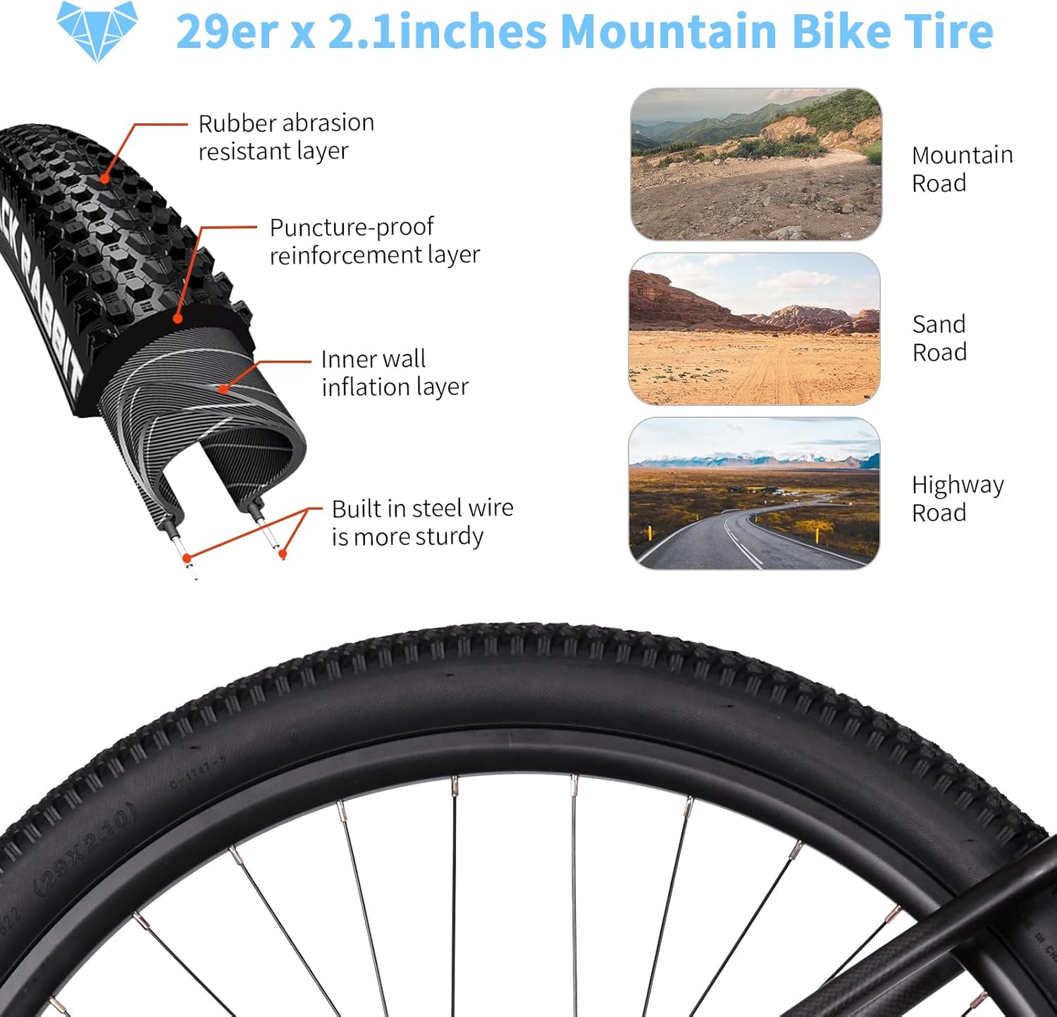 TRIFOX Carbon Fiber Mountain Bike,29er Carbon Mountain Bike with Shimano M6100 Deore Groupset 12-Speed,Carbon Fiber Frame,Hydraulic Fork 130mm Travel,/17/19 inch
