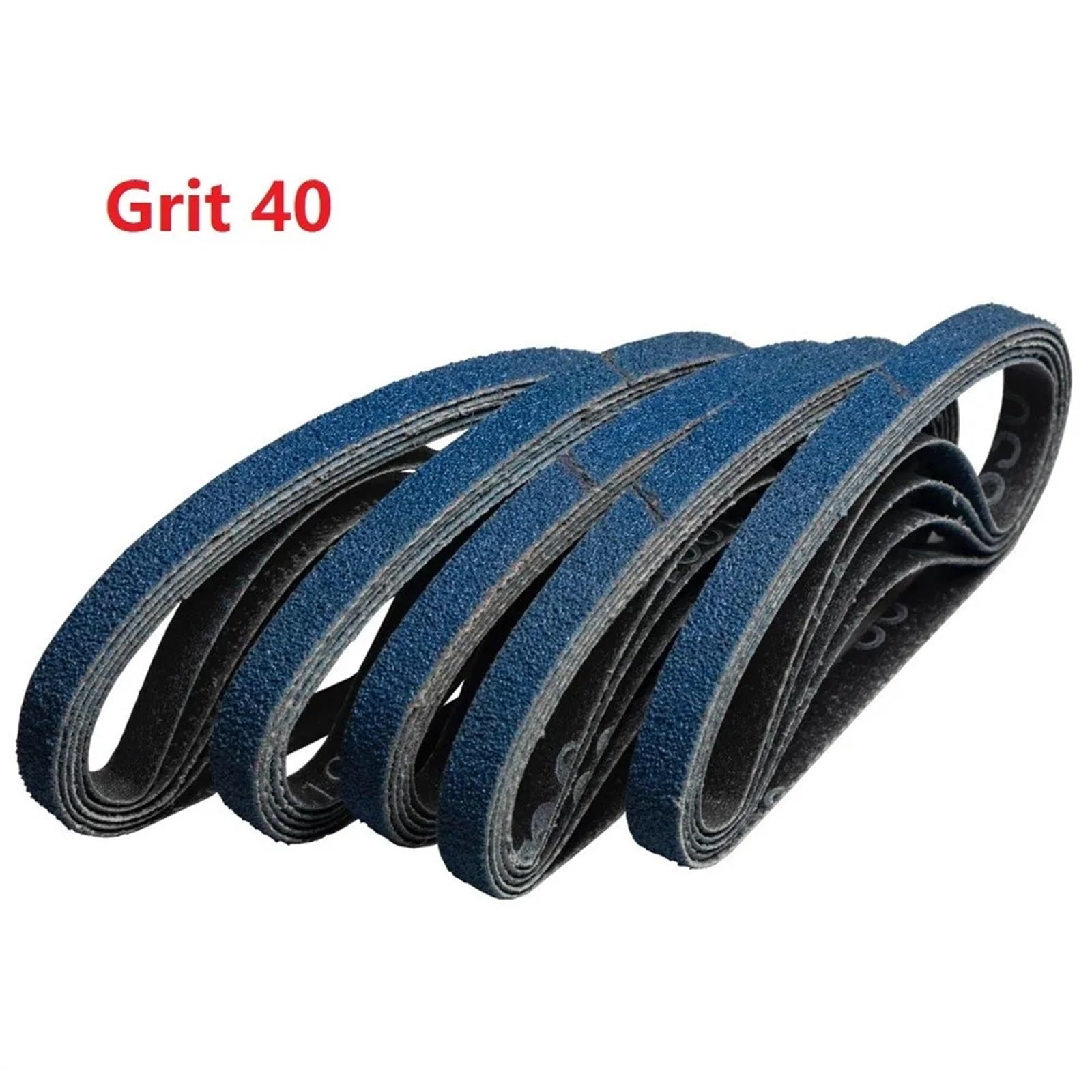 Pasy szlifierskie, Taśmy szlifierskie 30 szt. 13x4570mm Niebieskie ziarno 40/60/80/120(Grit 80)