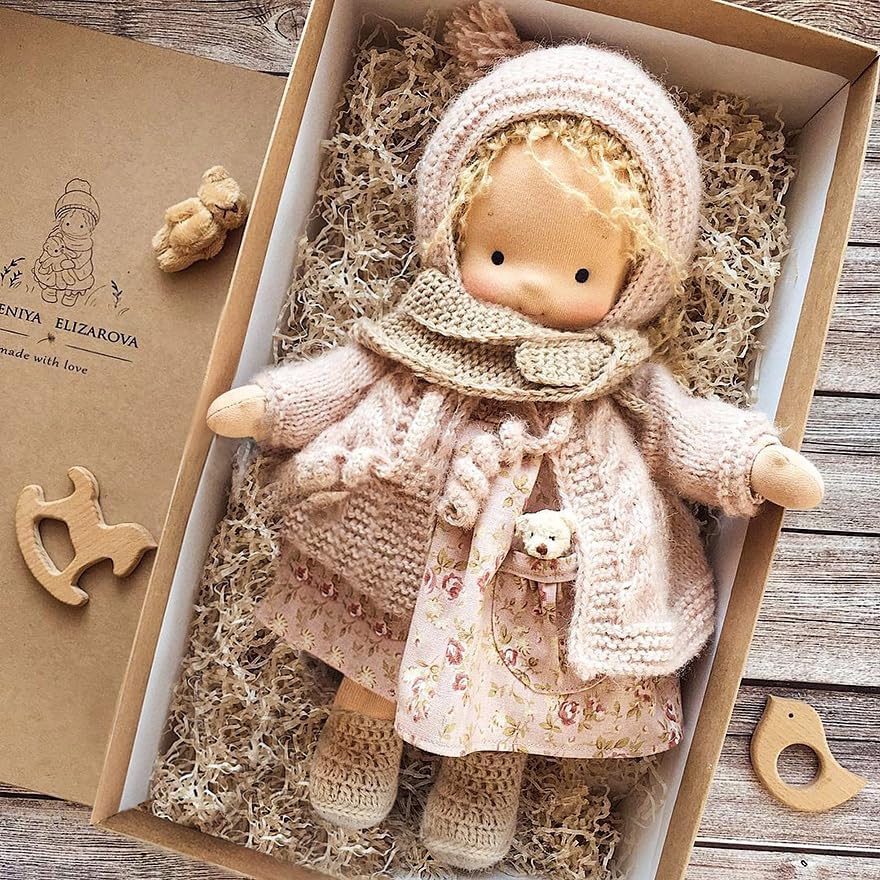 Yostyle Birthday Gift of Waldorf Handmade Doll(13.38x9.44x3.54 inches) (I)