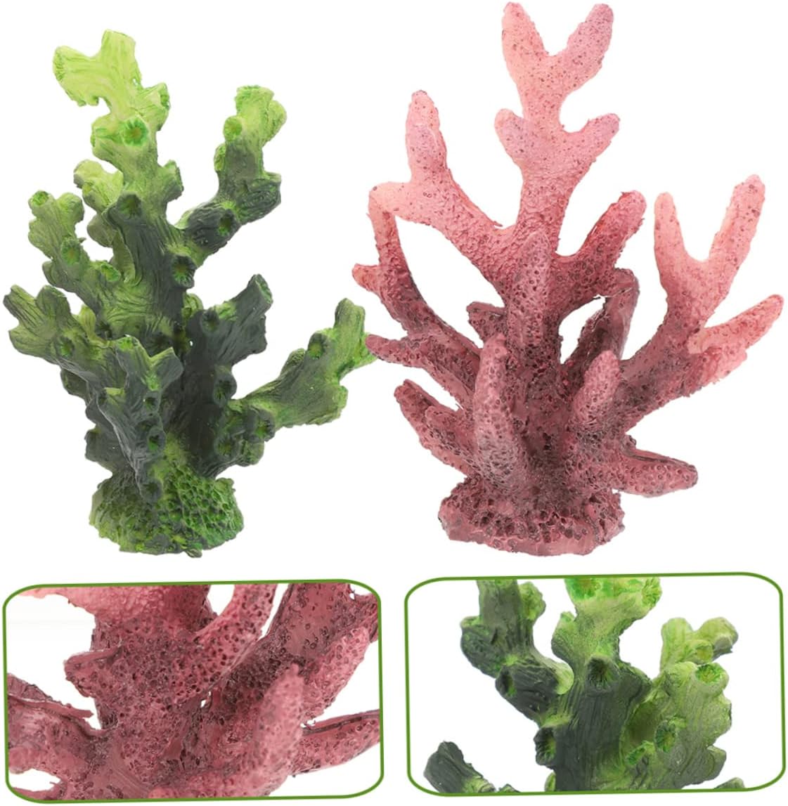 20 Pcs Simulated Mini Coral Delicate Aquarium Coral Aquarium Coral Decorations Miniture Decoration House Decorations for Coral Decors Home Decor Artificial Tan