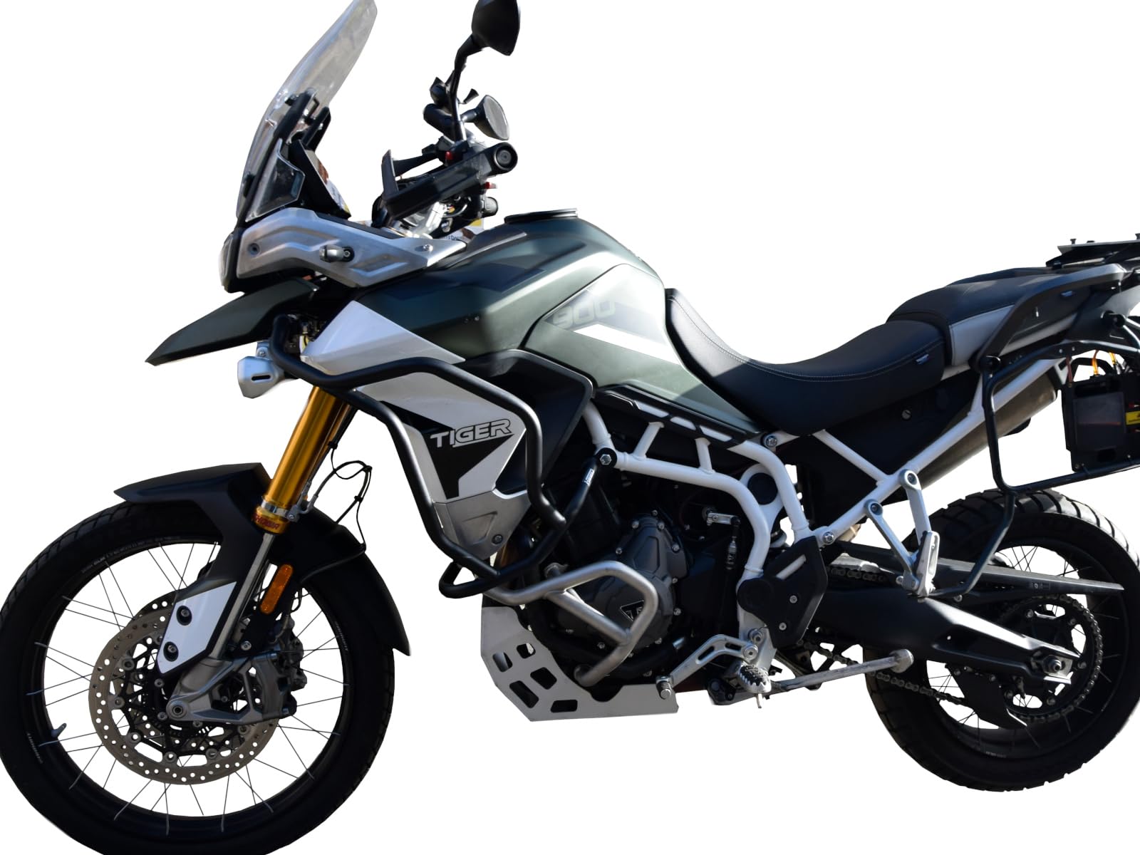 Defensa Protector de Motor Heed para Tiger 900 GT/Rally (2020-2023) - Superior, Negro
