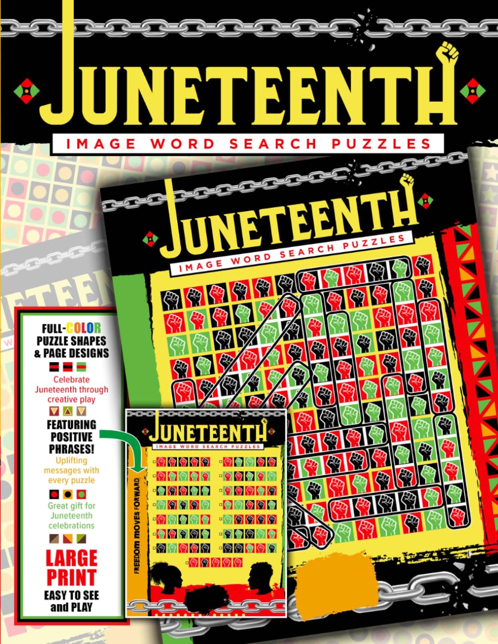 JUNETEENTH: Image Word Search Puzzles