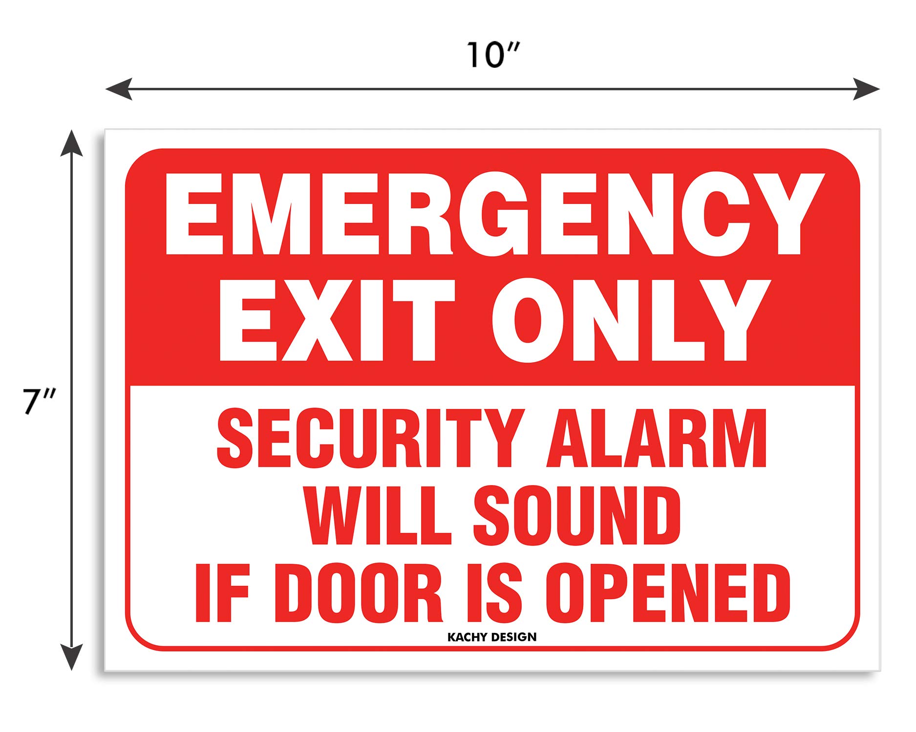 ISYFIX Restricted Area Sign Stickers - 2 Pack, 7x10 Inch, Laminated Vinyl For Indoor/Outdoor - View #9