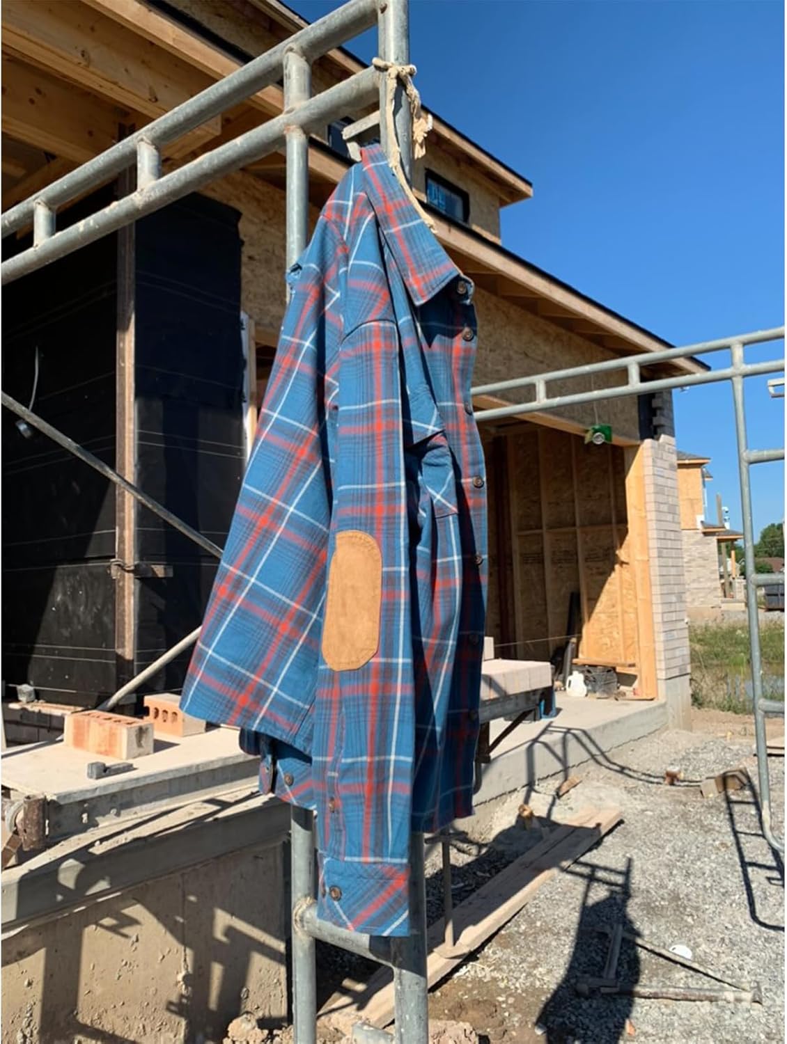 ZENTHACE Men's Rugged Burlyweight Performance Flannel Shirt,Outdoor Lumberjack Checkered Shirts