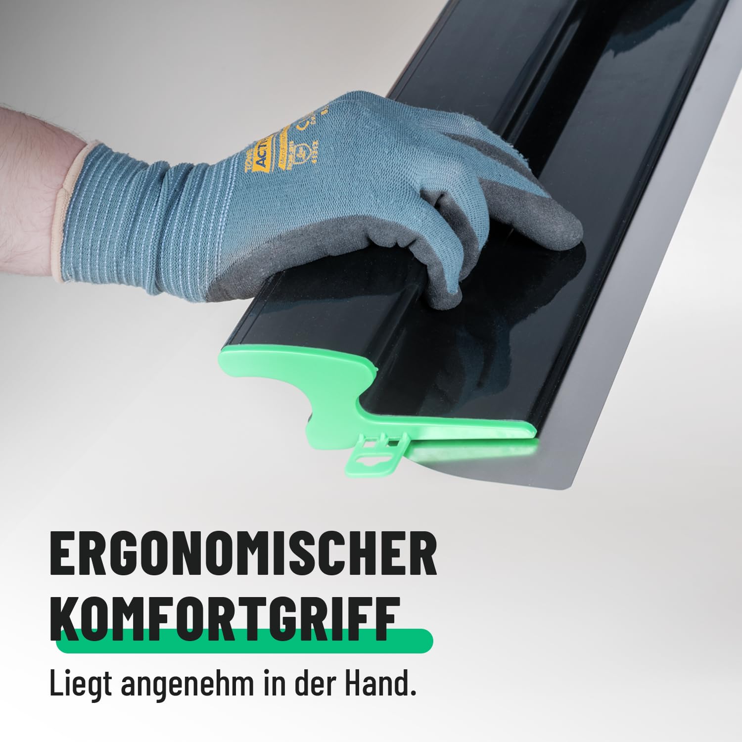 greate 3 x espátula de 600 mm con mango ergonómico - espátula lisa para masilla sin arranque - espátula para placas de yeso - masilla de resorte, espátula Z lisa
