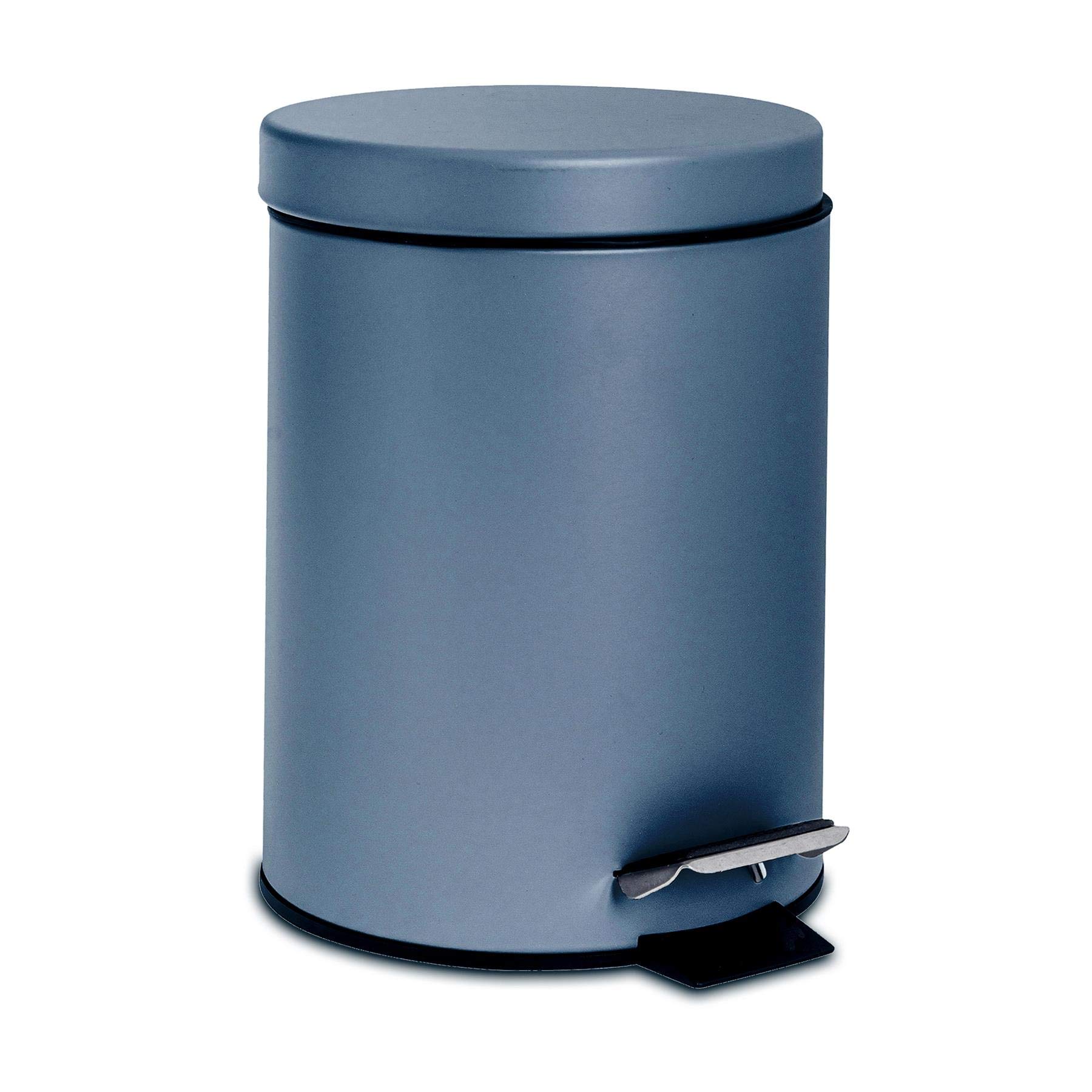 Matte Blue Pedal Bin - 3L Bathroom Bin -1