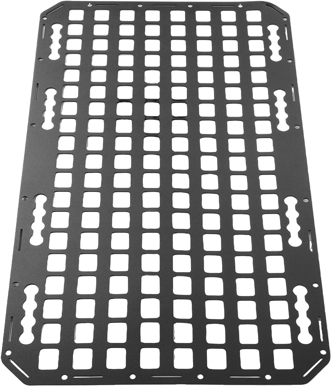 Generic Truck Bed Molle Panel, Aluminum Multifunctional L Track Storage Organizer, Quick Storage Organizer with Accessories, Ideal for SUVs, Pickup Trucks, RVs, Garages