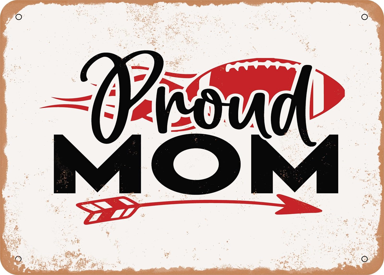Miaomansenstore Metal Sign - Proud Mom - Vintage Look Sign Home Decor