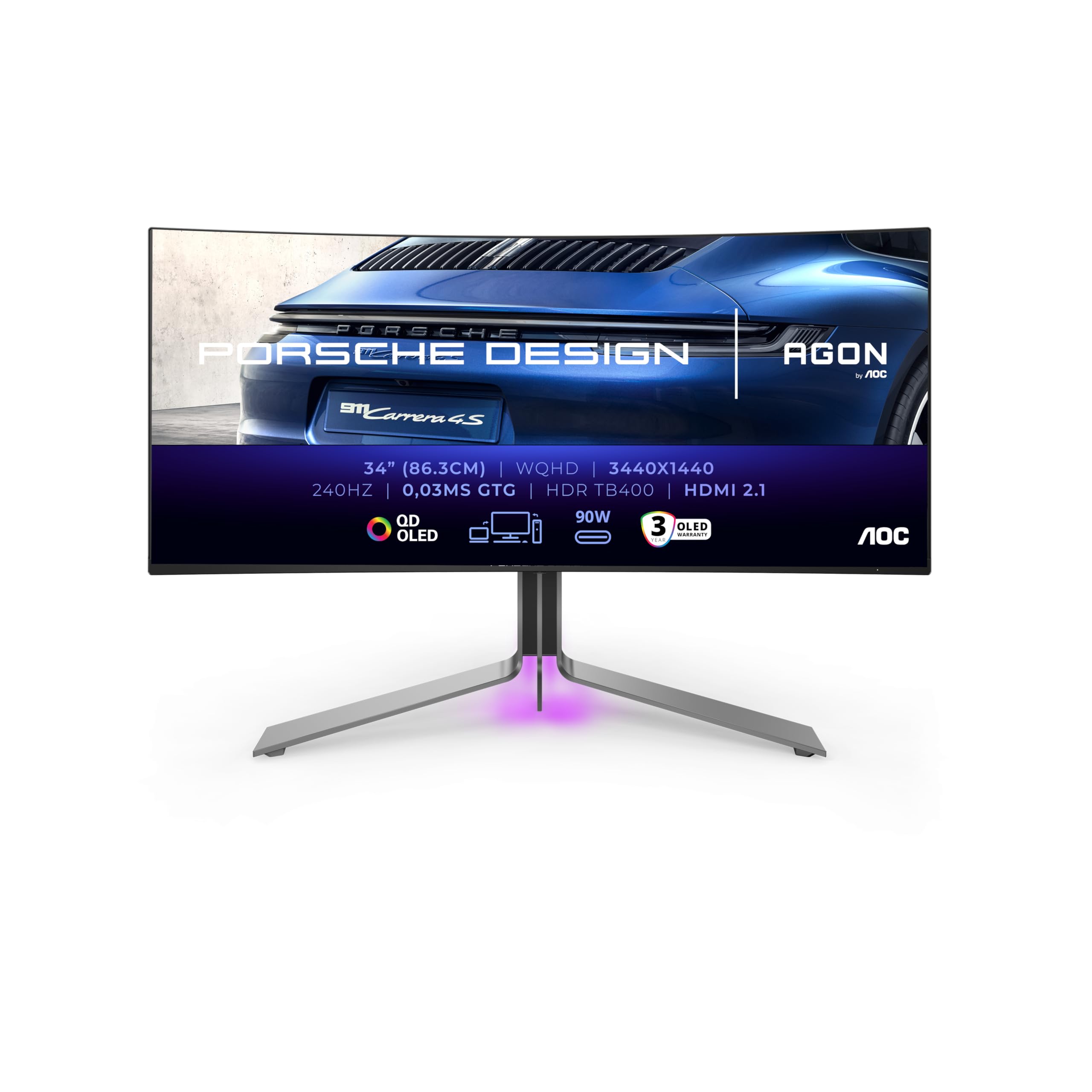 Image secondaire de AOC Agon Pro PD34 - Moniteur de Jeu WQHD OLED 34