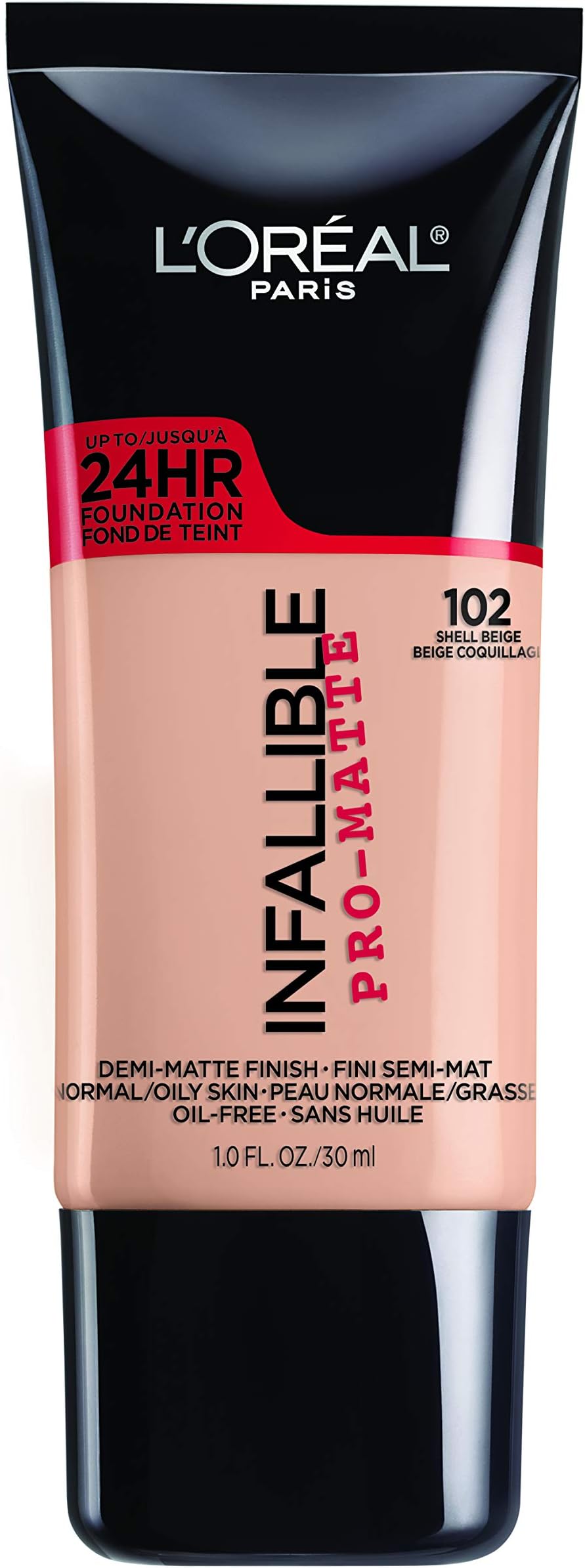 Loreal Paris Infallible Pro Matte Shell Beige Foundation Makeup -- 2 per case.