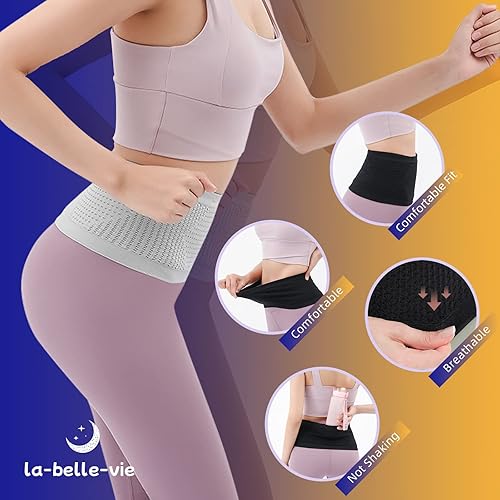 Miniatura 7 de Running Belt  Hidden Money Belt for Travel  Sport Running Waist Bag  Running Fanny Pack  Slim Belt Bag  Fashion Waist Packs (Black, Large)