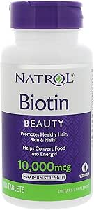Natrol, Biotin, 10,000 Mcg, 100 Tablets: Buy Online at Best Price in ...