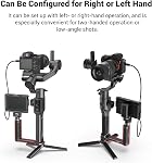 SMALLRIG Aluminum Side Handle with Foldable Design for DJI Ronin-S/SC/RS 2/3/3 Pro/3 Mini/4/4 Pro, Zhiyun Crane 2S/2/V2, Moza Air 2/AirCross 2 Gimbals - 2786B