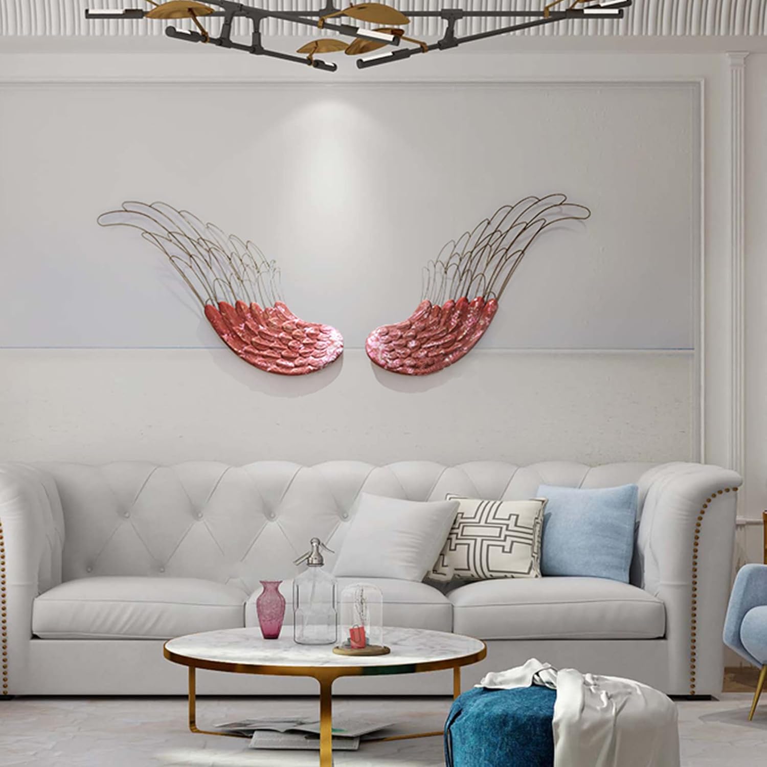 ABOVEHILL Indoor Home Decoration Angel Wings Wall Sculpture