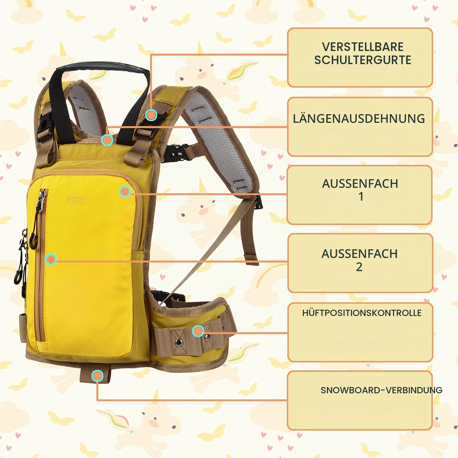 LUCKY CLOVER Ski Harness for Kids: Learn to Ski Safely and Teach Your Child