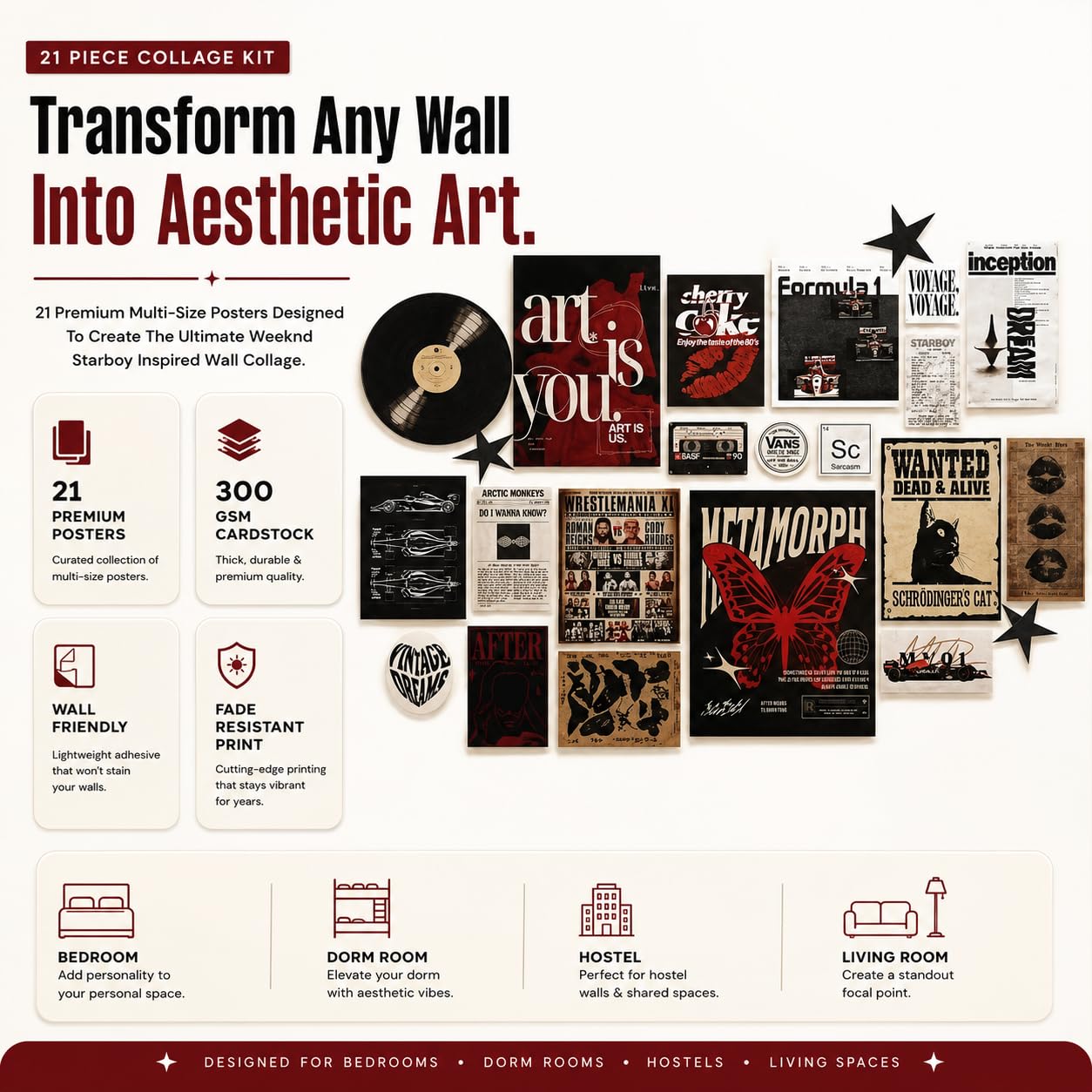 Vintage Aesthetic Wall Collage Poster Set - FREE SHIPPING -7 Vintage Aesthetic Wall Collage Poster Set - FREE SHIPPING -7